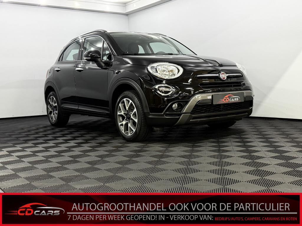 Fiat 500X 1.3 FireFly Turbo 150 Connect Half leder, Parkeers, Auto's, Fiat, Gebruikt, 4 cilinders, 150 pk, Zwart