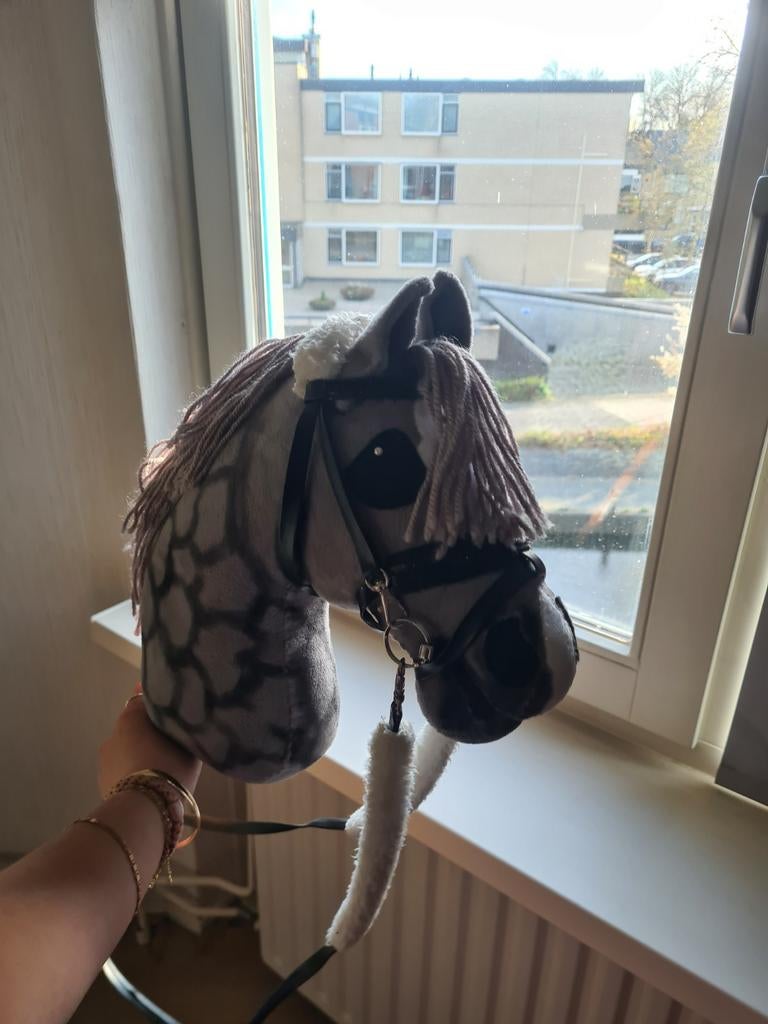 Hobbyhorse - Grijs met zwart patroon, Ophalen of Verzenden