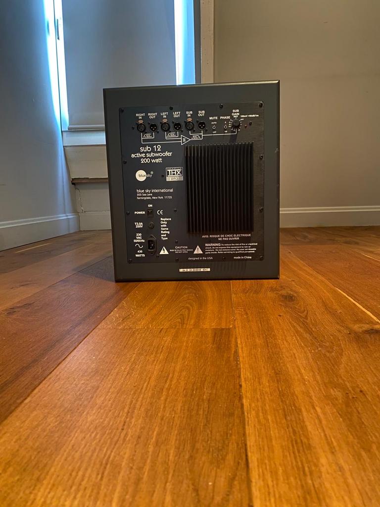 Blue Sky Sub 12 Actieve Subwoofer - Studio Kwaliteit Bass, Overige merken, Gebruikt, Subwoofer, Ophalen of Verzenden