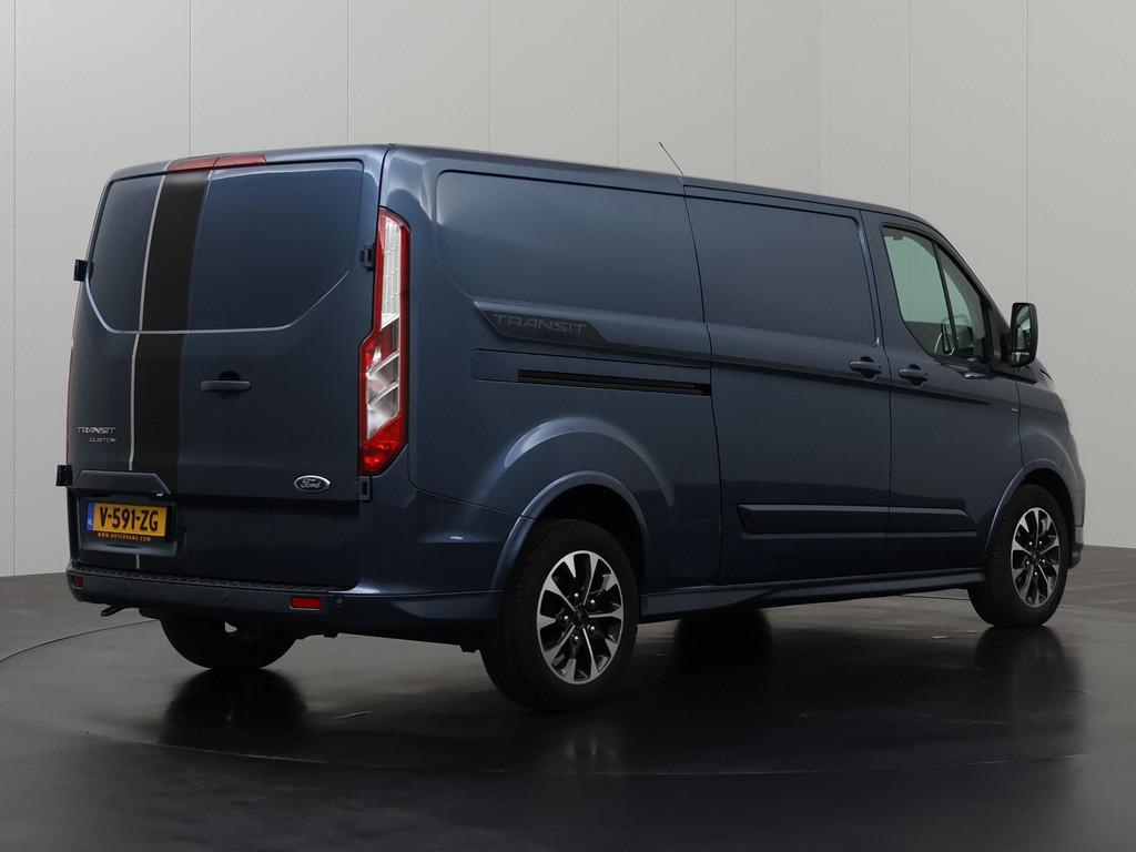 Ford Transit Custom 2.0TDCI 170PK Lang Automaat Sport | Navi, Gebruikt, 4 cilinders, 2159 kg, Zwart