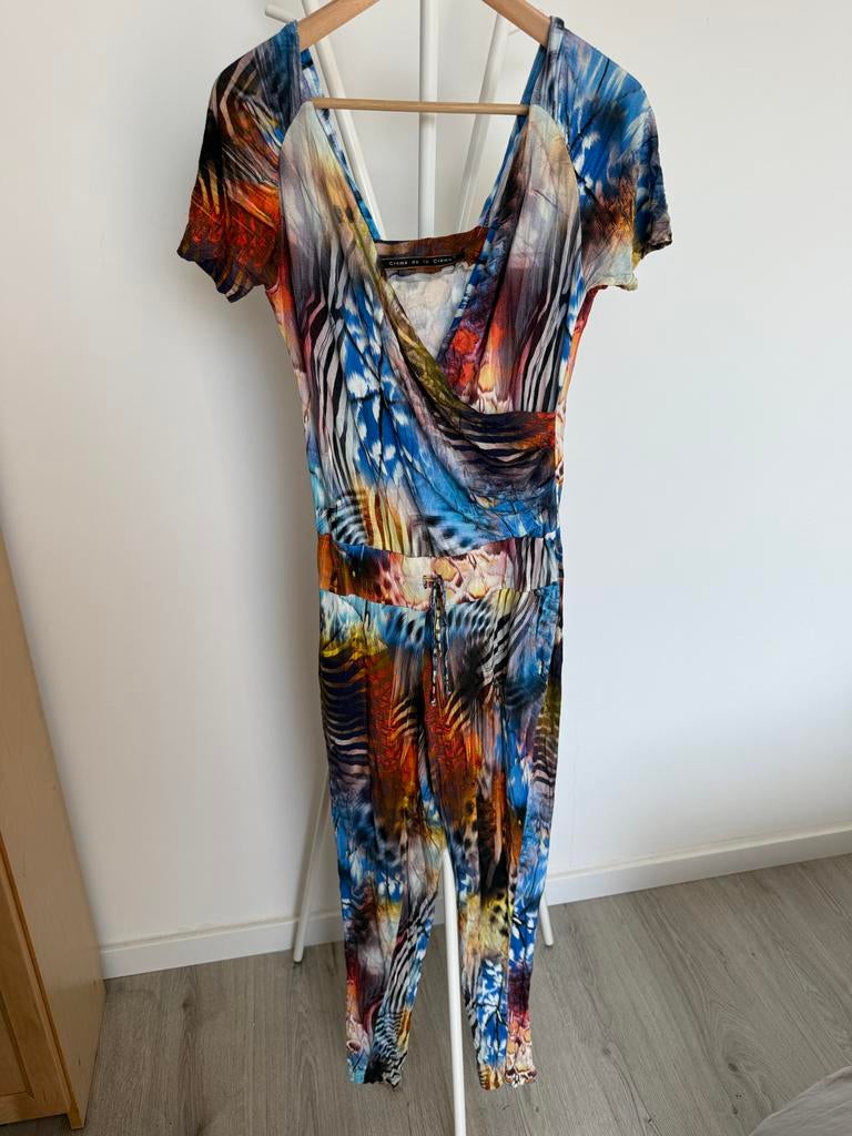 Creme de la Creme jumpsuit maat S. Kleurrijk, Kleding | Dames, Jumpsuits, Ophalen of Verzenden, Zo goed als nieuw, Maat 36 (S)