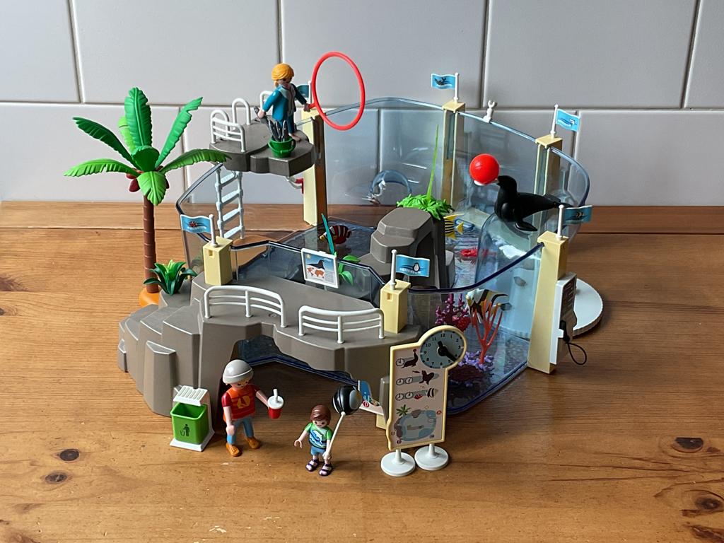 PLAYMOBIL ZEE AQUARIUM  🦀 🐠  SUPER LEUK !!, Ophalen of Verzenden, Zo goed als nieuw