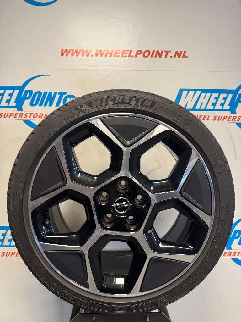 18" Originele Opel Astra L Pentagon Velgen 5x108 Michelin, 18 inch, Gebruikt, Velg(en), Ophalen of Verzenden