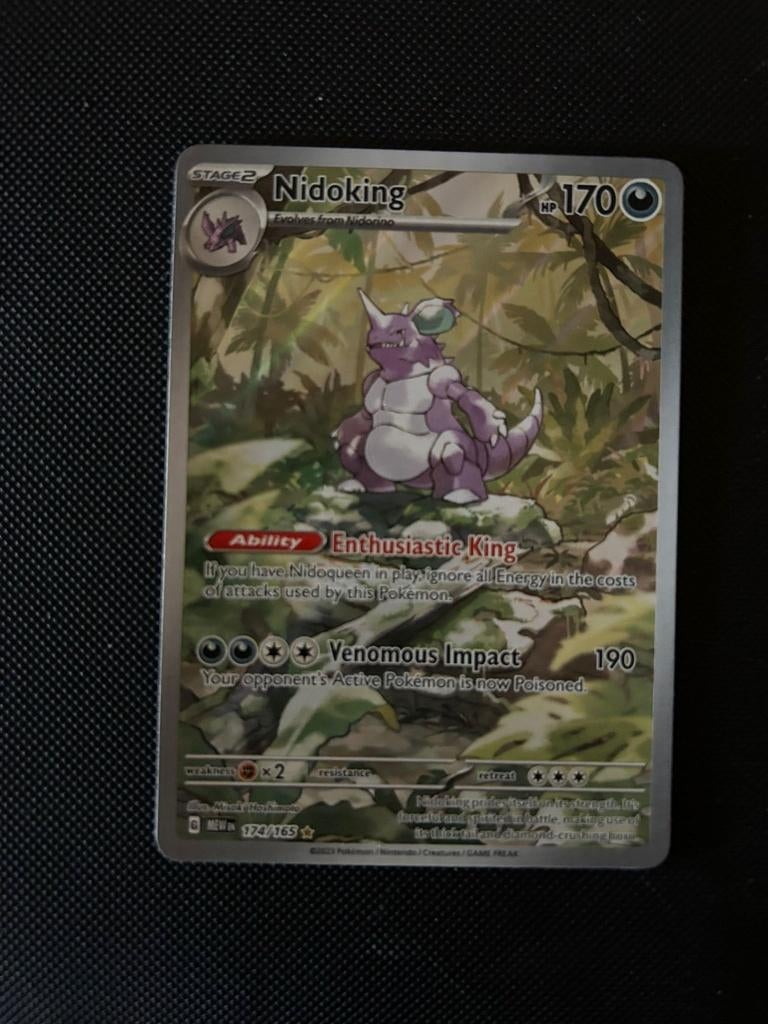 Nidoking MEW 174, Ophalen of Verzenden, Nieuw, Losse kaart, Foil