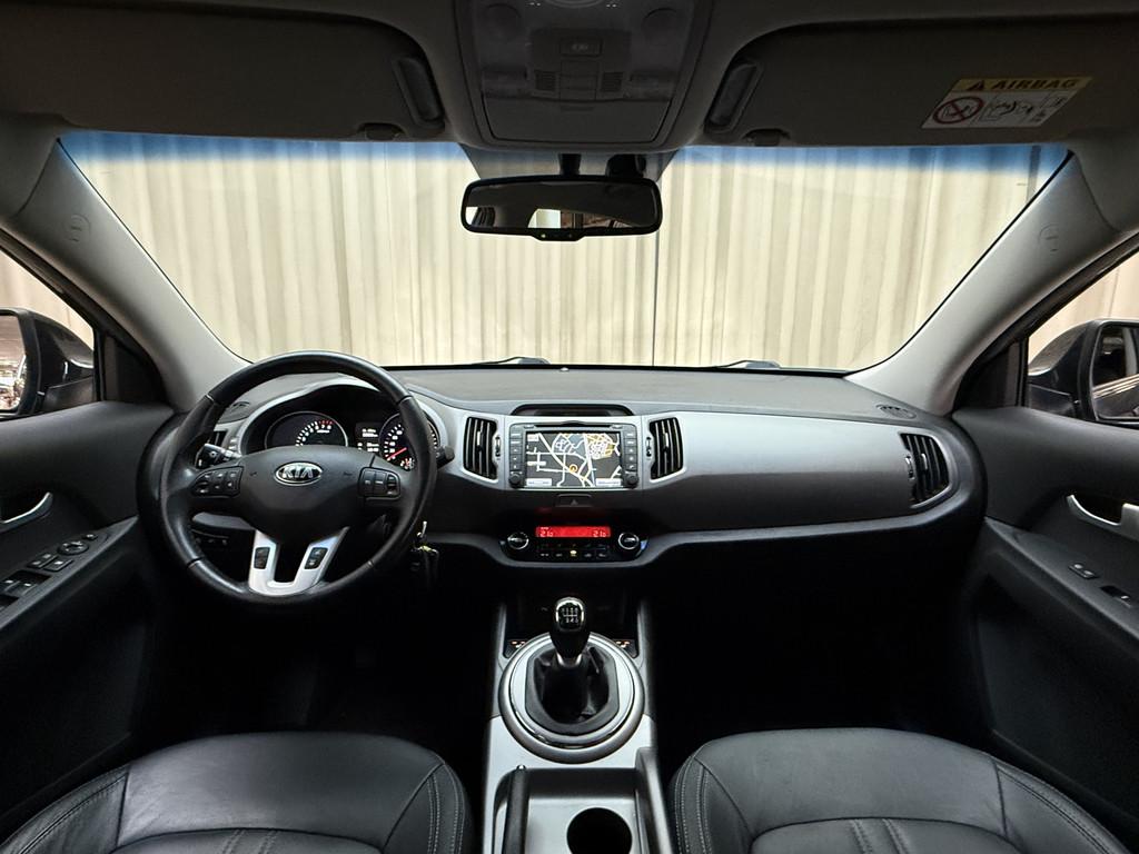 Kia Sportage 1.6 GDI Dealer Onderhouden / Leder / Afn. Trekh, Auto's, Voorwielaandrijving, Euro 5, 135 pk, Gebruikt