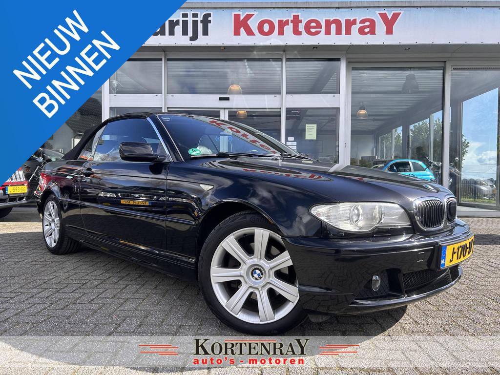 BMW 3-serie Cabrio 320Ci bomvol opties/top occasion.zie foto, Auto's, BMW, Achterwielaandrijving, Gebruikt, Zwart, Cabriolet