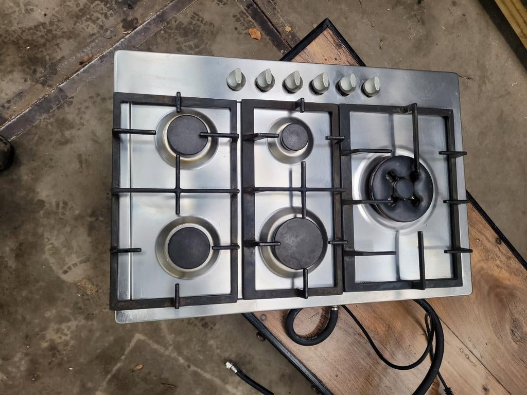 Etna inbouw gasstel 5 pits, Ophalen, Gebruikt, Inbouw, Gas