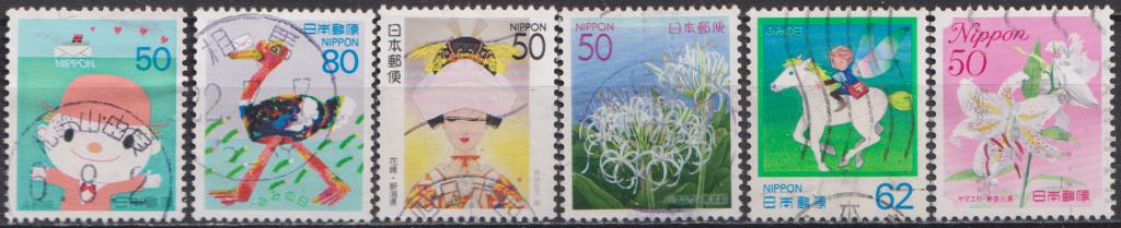 6 Verschillende Japan O 10.ADV. no.94 IJ., Verzenden, Gestempeld, Oost-Azië