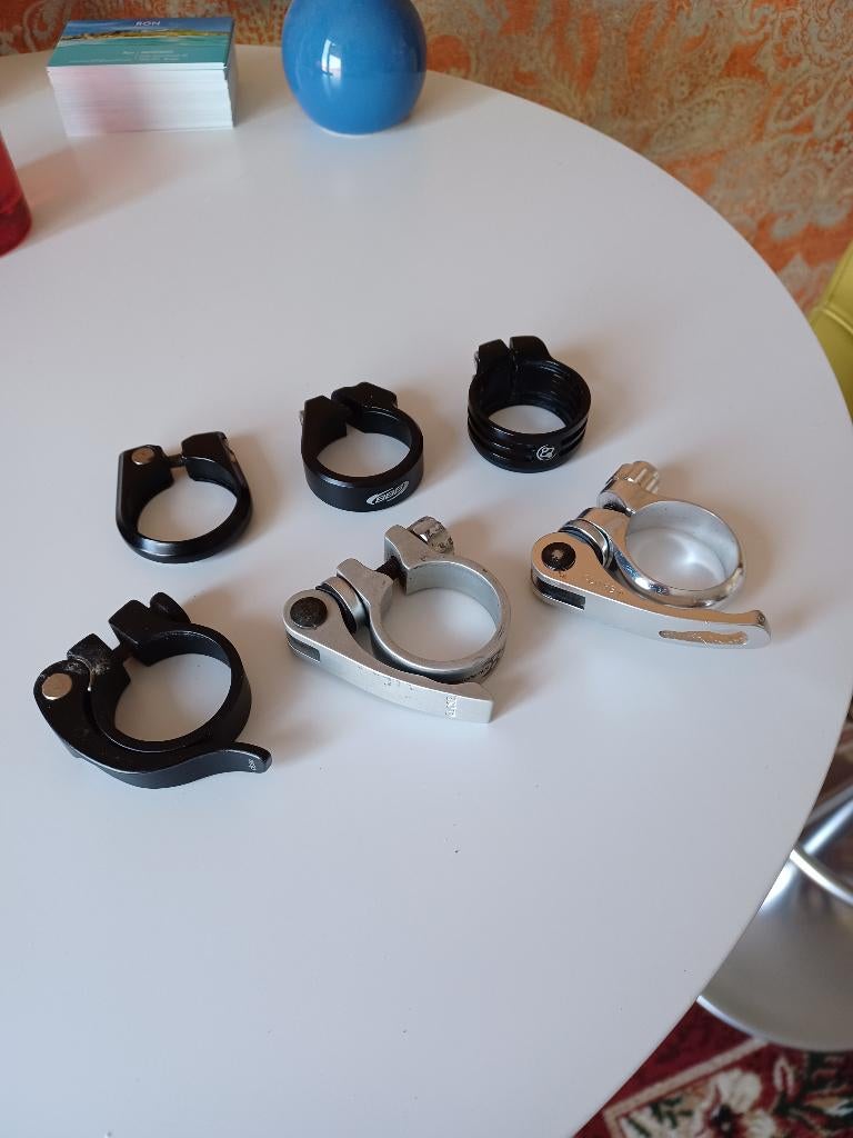 zadelpenklem  handvatten grips remblokjes zadelpen stuur, Fietsen en Brommers, Ophalen of Verzenden, Nieuw, Mountainbike, Zadel