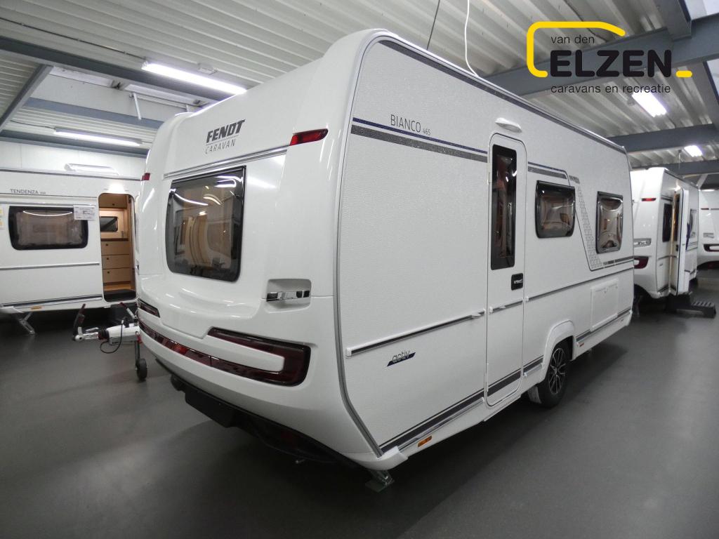 Fendt Bianco Activ 465 SGE Black Edition actiepakket, Caravans en Kamperen, Caravans, Tot en met 2, Bedrijf, Fendt, 5 tot 6 meter