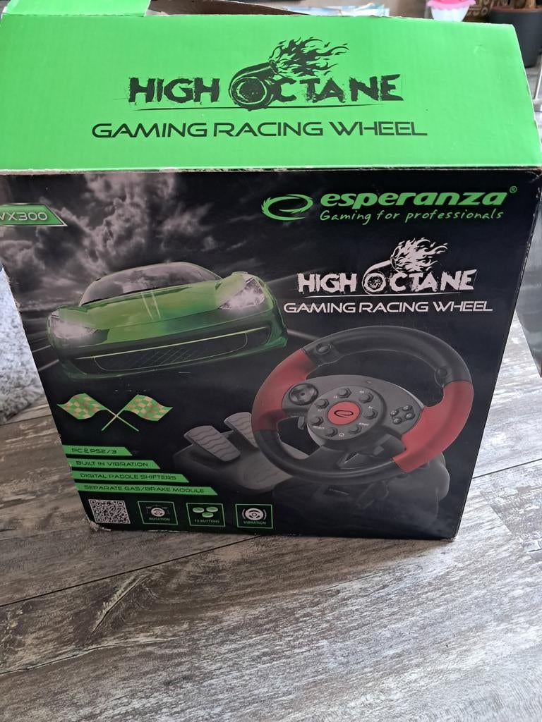 Esperanza High Octane Gaming Racing Wheel, Overige merken, Ophalen of Verzenden, Nieuw