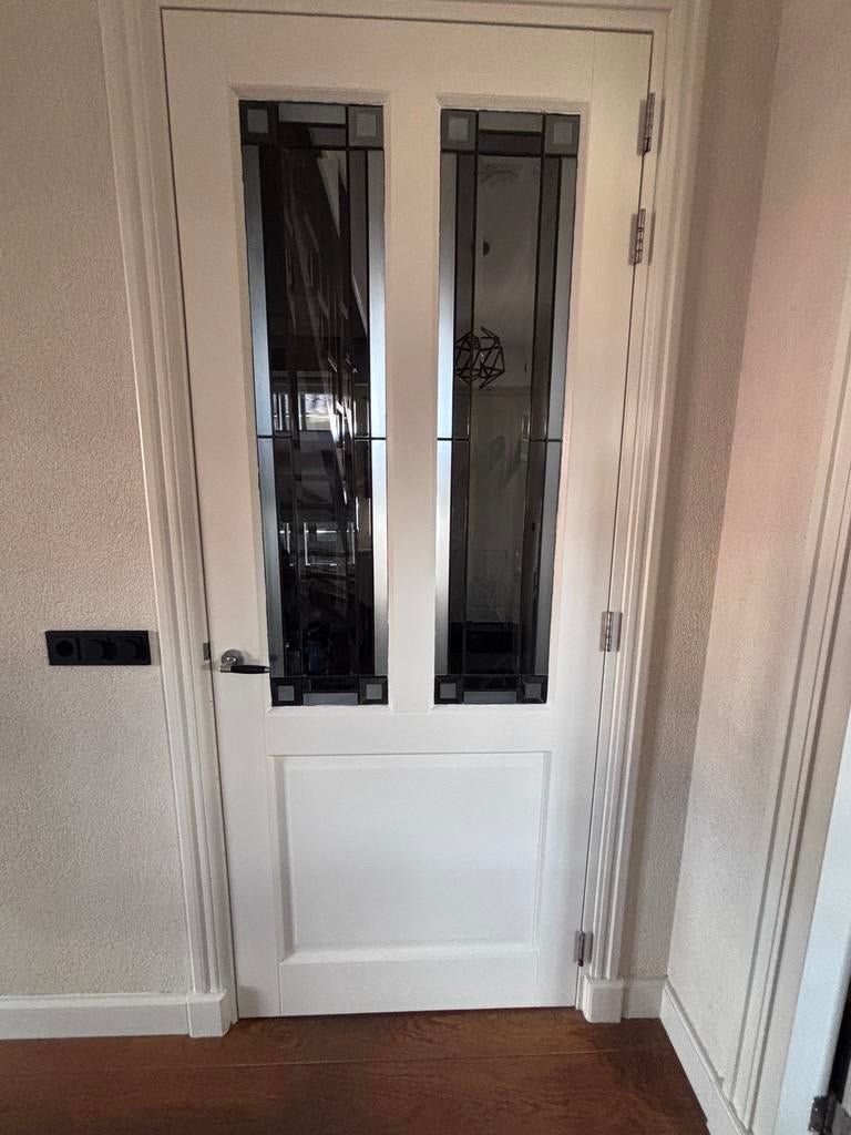 2 stompe binnendeuren, Doe-het-zelf en Verbouw, Deuren en Horren, Ophalen, Gebruikt, 80 tot 100 cm, 215 cm of meer