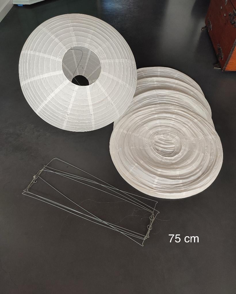 Grote set bruiloft lampionnen (15–75 cm), Ophalen of Verzenden, Gebruikt, Versiering, Geboorte of Huwelijk