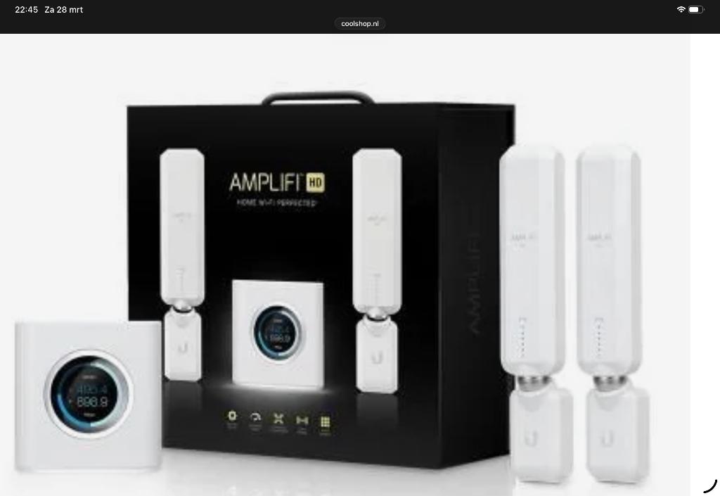 AmpliFi HD wireless router Gigabit Et-band (2.4 GHz / 5 GH, Ophalen, Zo goed als nieuw, AMPLIFI