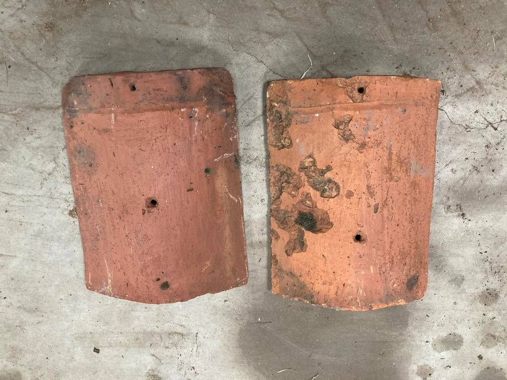 Diverse dakpannen en nokvorsten, Gebruikt, Steen of Klei, Ophalen of Verzenden, 15 m² of meer