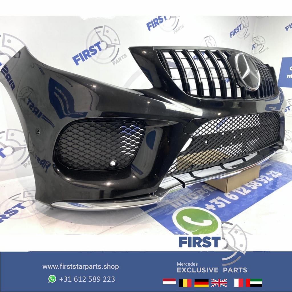 W166 GLE AMG VOORBUMPER COMPLEET ZWART Mercedes 2015-2019 OR