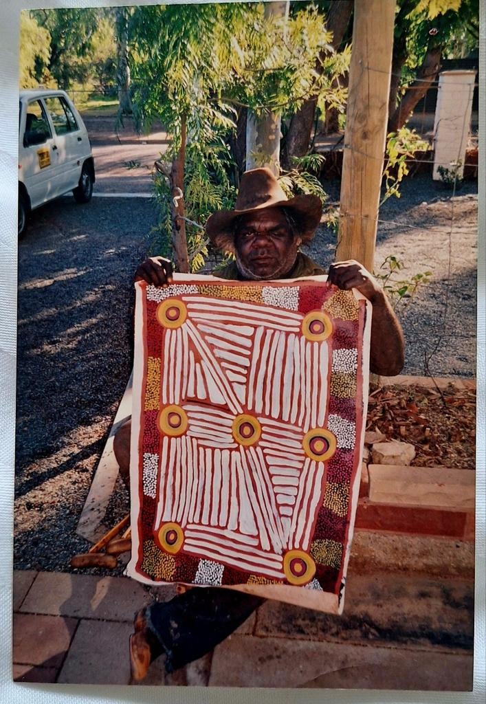Aboriginal art schilderij, Ophalen