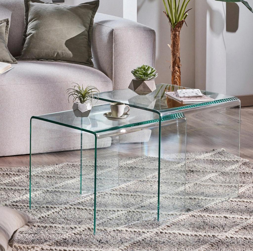 Kave Home Burano Bijzettafel - Set van 2 | Van €297,99, nu, 45 tot 60 cm, Minder dan 55 cm, Kave Home, Nieuw