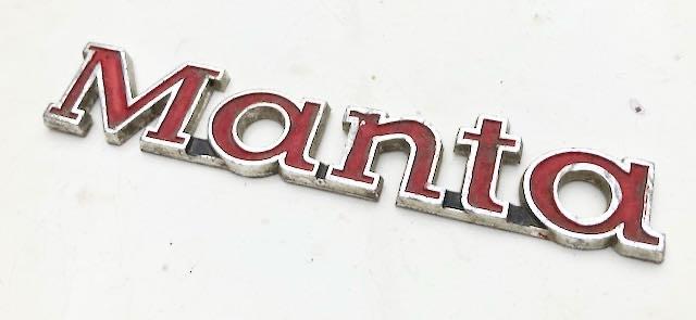 OPEL MANTA  oldtimer logo merk embleem, Ophalen of Verzenden, Gebruikt, Auto's