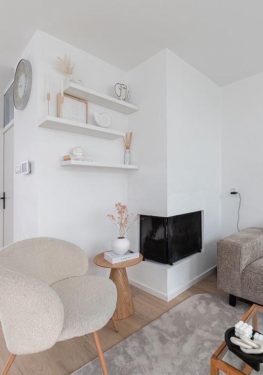 Bijzettafel Cone Kwantum - Natuurlijk Houtdesign, Minder dan 55 cm, Rond, Nieuw, Hout