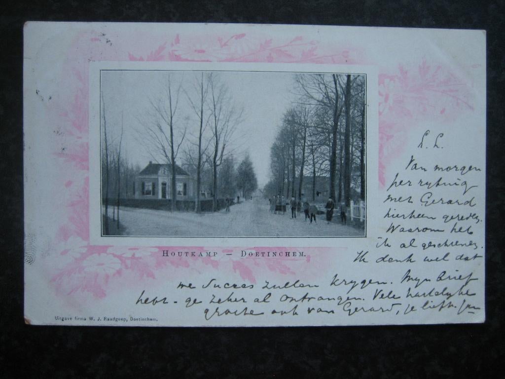 DOETINCHEM Houtkamp C 1901 in nostalgisch kader, Ophalen of Verzenden, Voor 1920, Gelderland