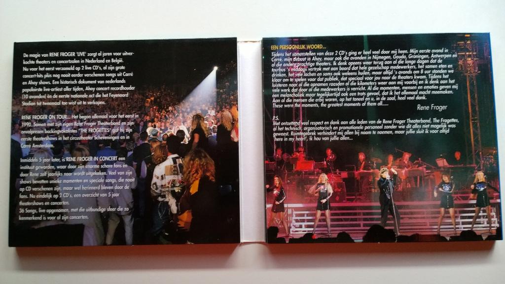 Rene Froger - Live In Concert, Ophalen of Verzenden, 1990 - 1999, Zo goed als nieuw