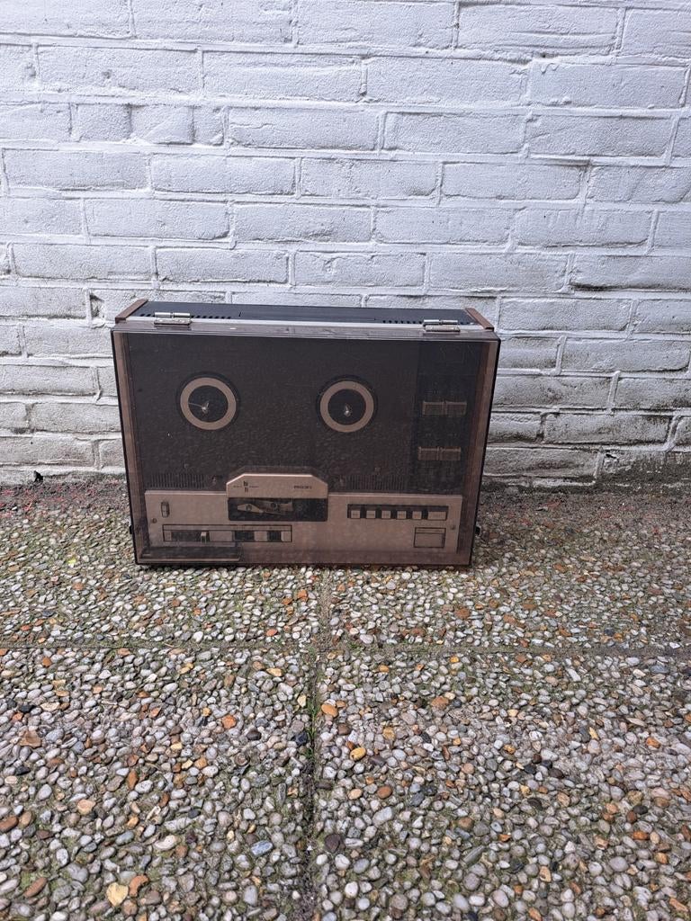 Philips N4414 bandrecorder - Vintage audio, Audio, Tv en Foto, Bandrecorders, Ophalen of Verzenden, Bandrecorder, Met stofkap