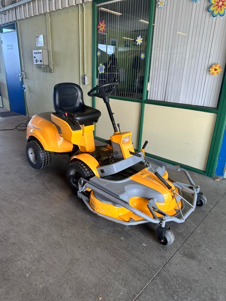 Stiga park excellent 16 frontmaaier/zitmaaier., Tuin en Terras, Zitmaaiers, Ophalen, Gebruikt, Mulchfunctie, 90 tot 120 cm