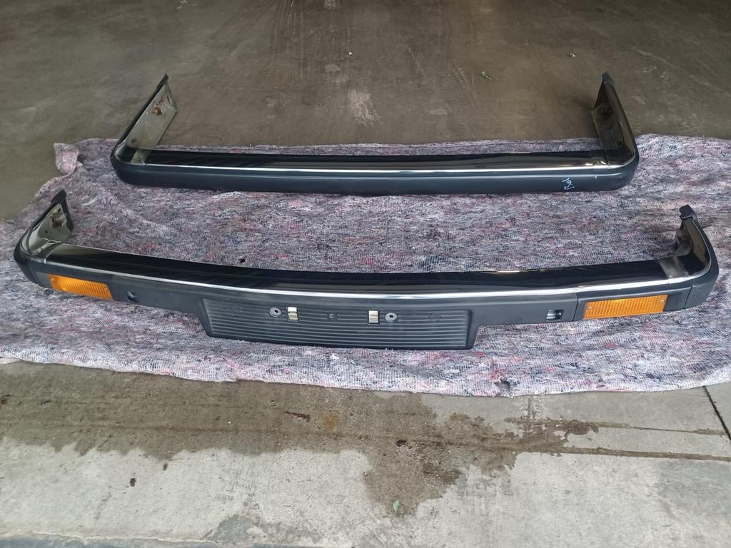BMW e30 voor- en achterbumper type 1 chroom, Ophalen, Gebruikt, -, Voor