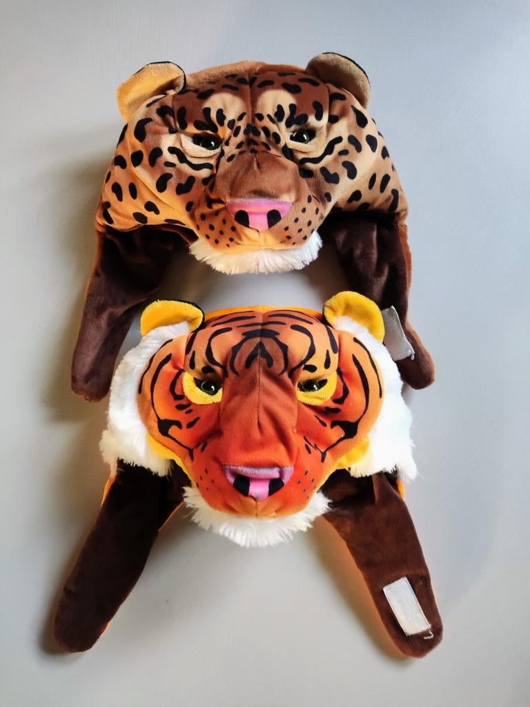 Tijger en luipaard mutsen, Ophalen of Verzenden