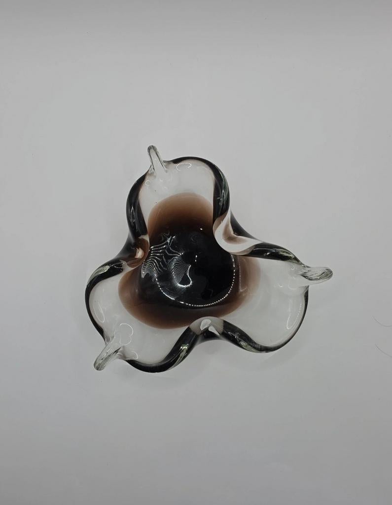 Mooie glazen asbak klaver vorm, Antiek en Kunst, Antiek | Glas en Kristal, Ophalen of Verzenden