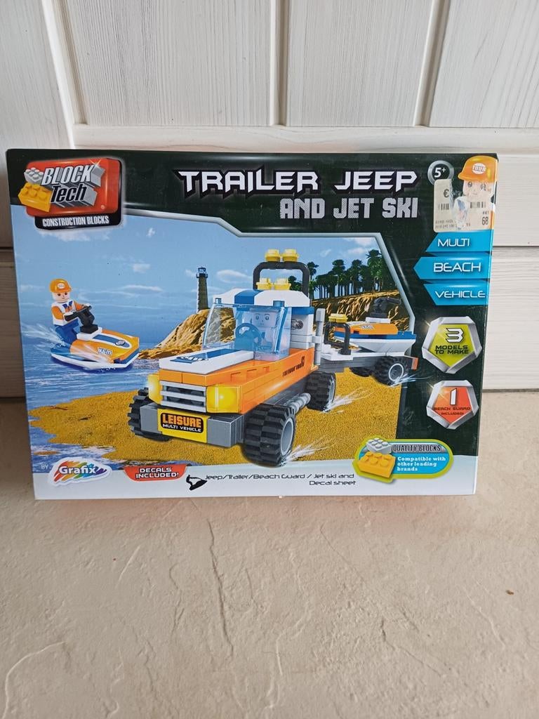 Lego Trailer Jeep, Kinderen en Baby's, Speelgoed | Duplo en Lego, Ophalen