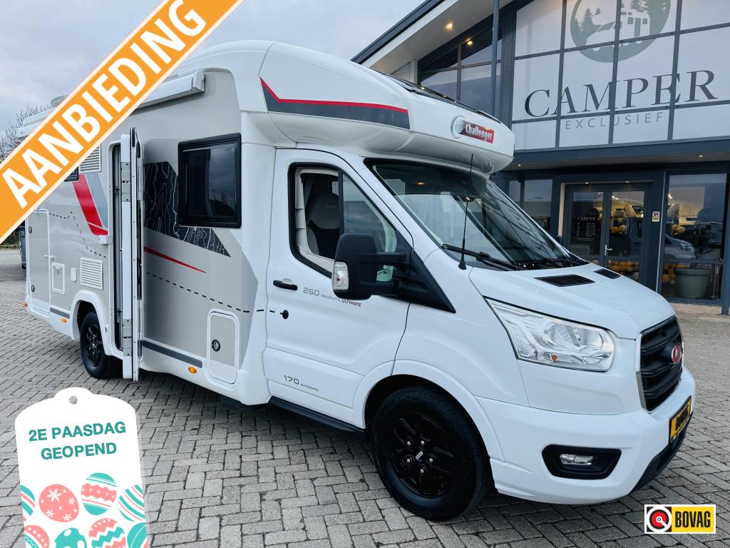 Challenger Graphite Ultimate 260 PAASSHOW 5000 KORTING, Caravans en Kamperen, Automaat, Ringverwarming, Ford, Contact@challenger.tm.fr