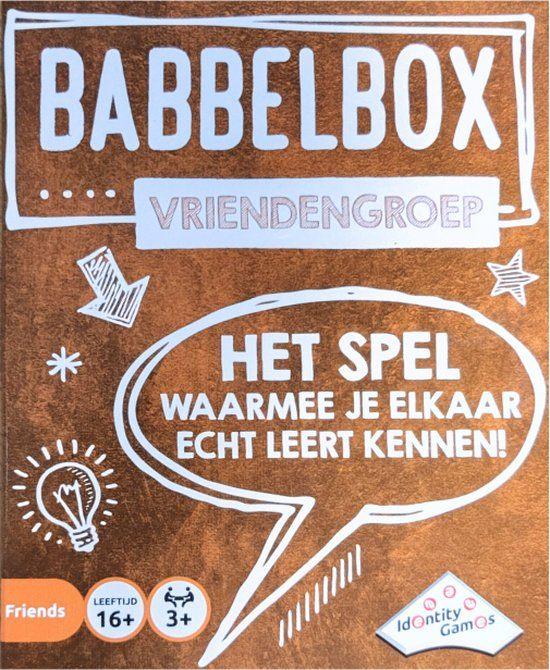 Babbelbox Vriendengroep, Hobby en Vrije tijd, Gezelschapsspellen | Kaartspellen, ., Nieuw, Ophalen of Verzenden, .