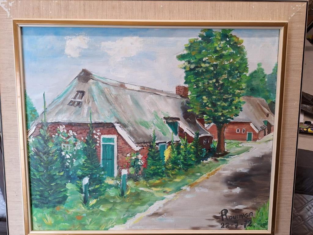 Schilderij boerderij R. Ovinga 22-7-72, Ophalen
