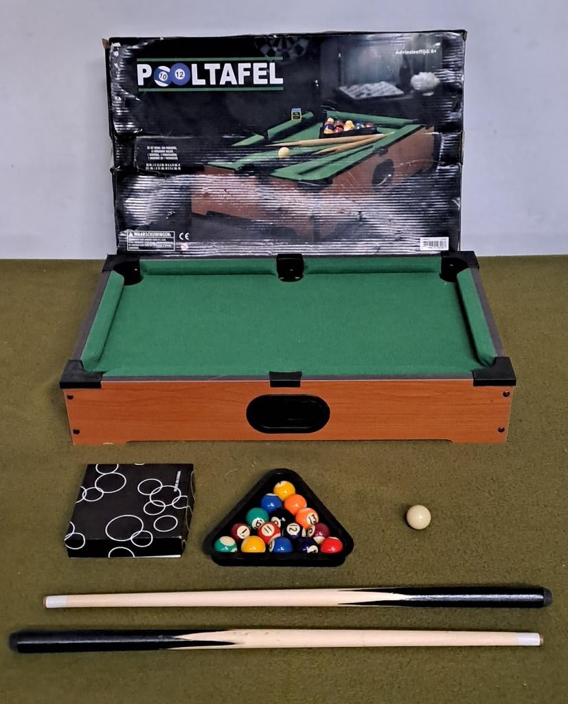 Mini pooltafel / poolbiljart, Sport en Fitness, Biljarten en Poolen, Gebruikt, Pooltafel, Ophalen of Verzenden