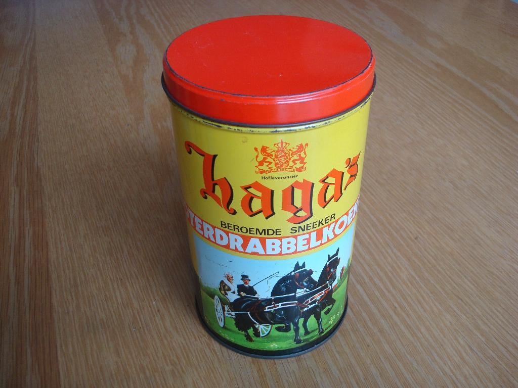 Blik Haga's boterdrabbelkoeken Sneek, Verzamelen, Ophalen of Verzenden, Gebruikt, Overige