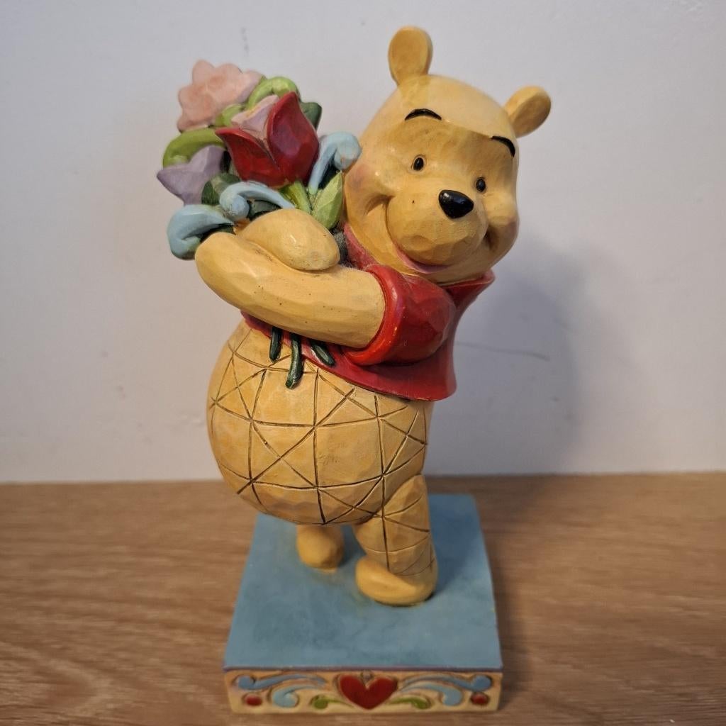 Disney Traditions Jim Shore - Winnie the Pooh, Ophalen of Verzenden, Winnie de Poeh of vrienden, Zo goed als nieuw, Beeldje of Figuurtje