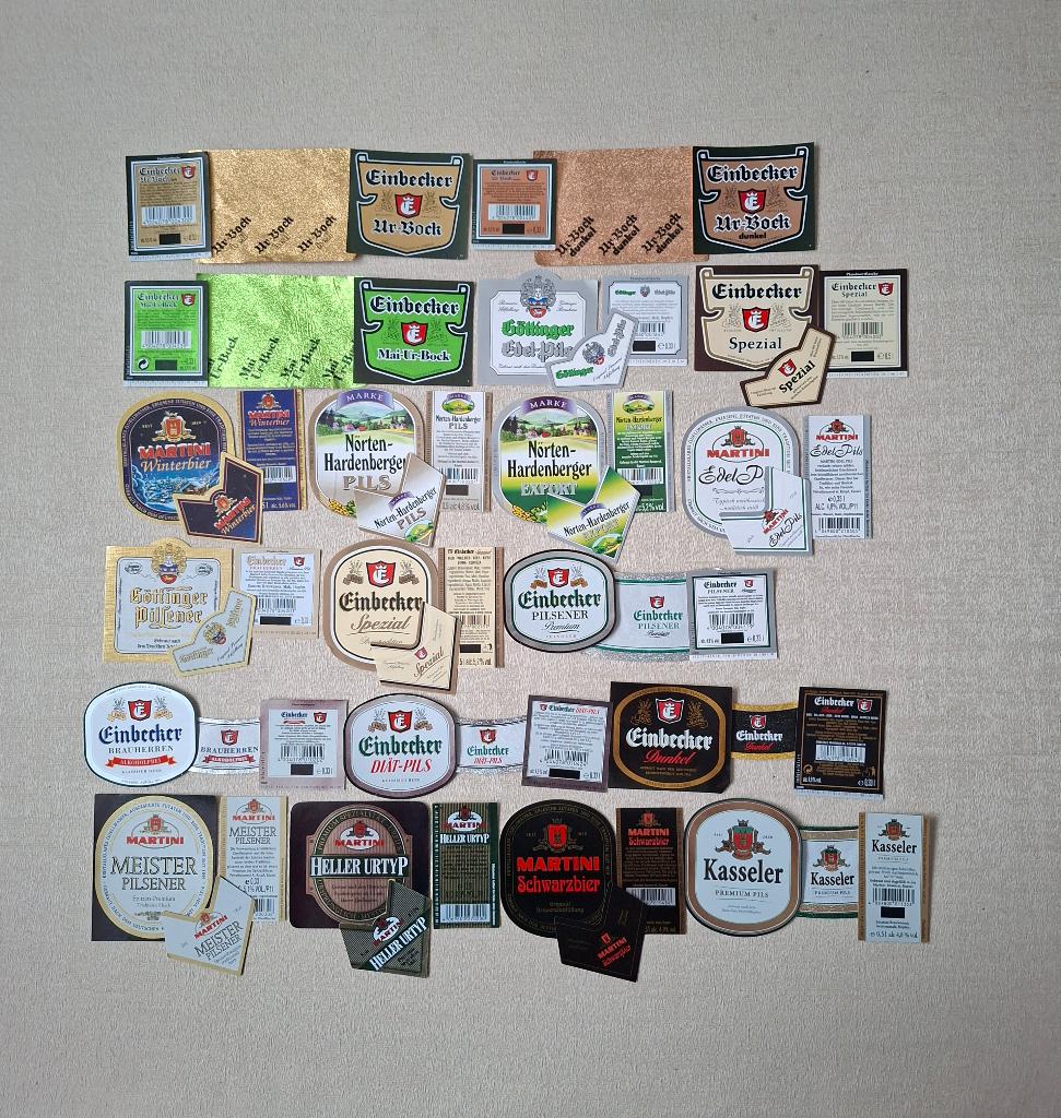 Bieretiketten Duitsland set 4, Verzamelen, Biermerken, Ophalen of Verzenden, Nieuw, Glas of Glazen, Overige merken