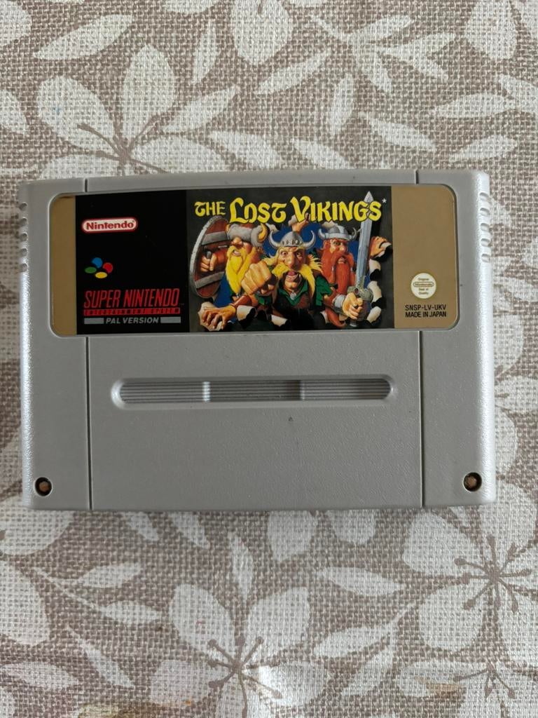 Lost vikings SNES Nintendo, Spelcomputers en Games, Avontuur en Actie, 1 speler, Refurbished, Eén computer