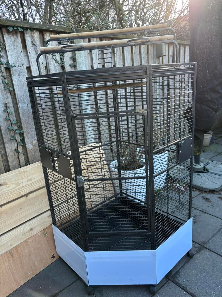 Keddoc louisiana papegaaienkooi, Ophalen, Gebruikt, Metaal, Vogelkooi