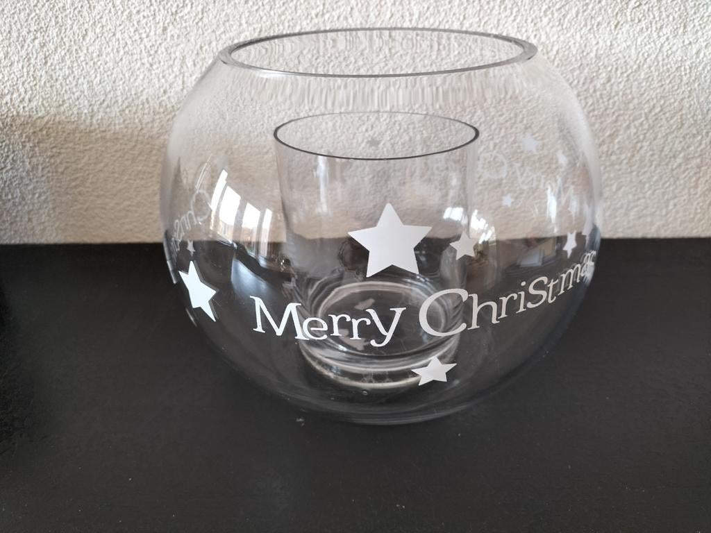 Riverdale kerst bloemenvaas, Ophalen, Gebruikt, Glas, Overige stijlen