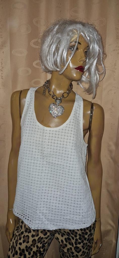 Witte Tommy Hilfiger top maat S zgan, Wit, Ophalen of Verzenden, Zo goed als nieuw, Tommy Hilfiger