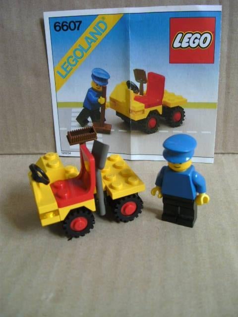 Lego set 6607 de straatveger met auto, met bouwbeschrijving, Kinderen en Baby's, Speelgoed | Duplo en Lego, Ophalen of Verzenden