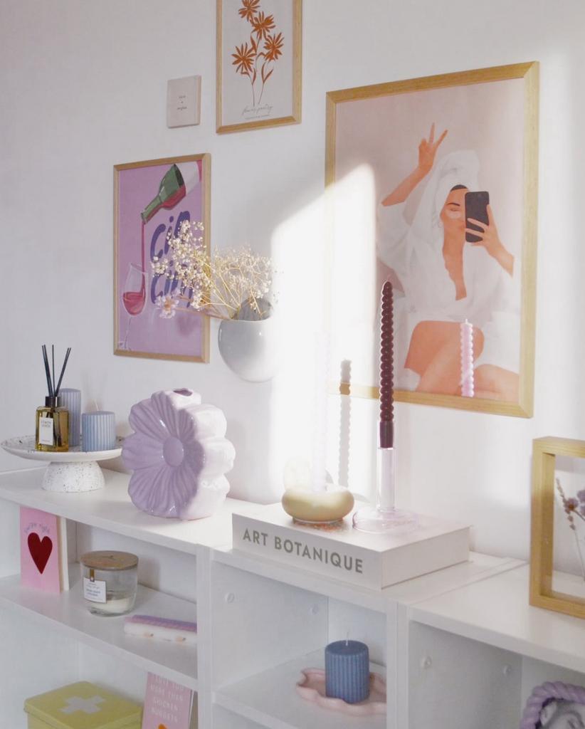 Lila bloem vaas, xenos, kwantum, h&m home, Overige kleuren, Aardewerk of Porselein, Ophalen of Verzenden, Zo goed als nieuw