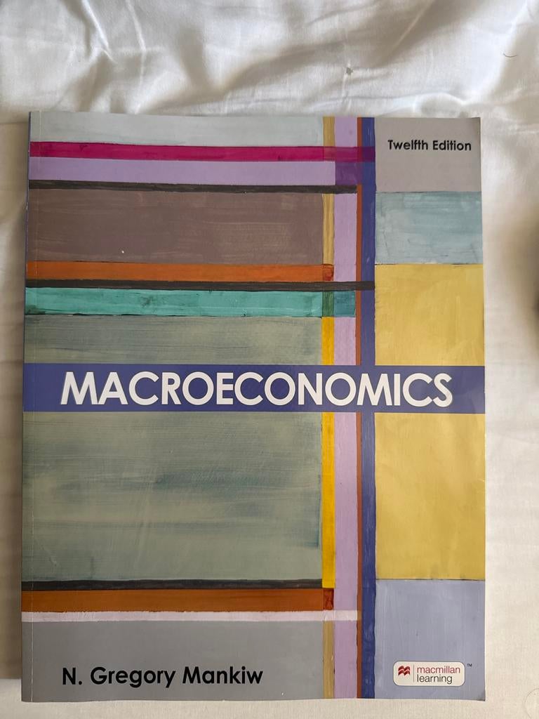 Macroeconomics 12e - N. Gregory Mankiw (Studieboek), Boeken, Verzenden, Gamma, Gelezen, WO