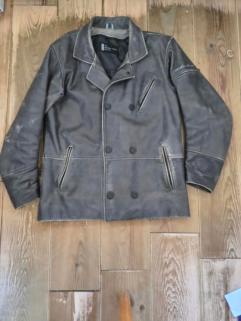 LEREN DIFI "VINTAGE" MOTORJAS, Motoren, Kleding | Motorkleding, Heren, Difi, Jas | leer, Ophalen of Verzenden