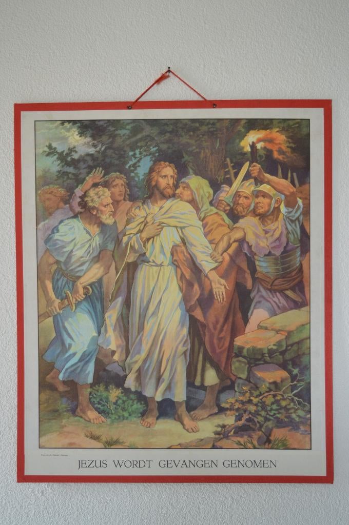 Schoolplaat Religie, Verzamelen, Ophalen, 1980 tot heden, Zo goed als nieuw, Prent