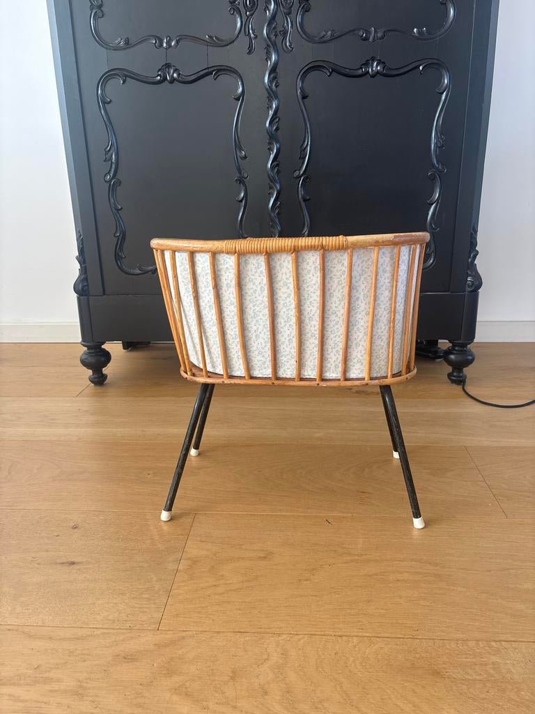Vintage rotan poppenwiegje - Schattig voor meidenkamer, Ophalen