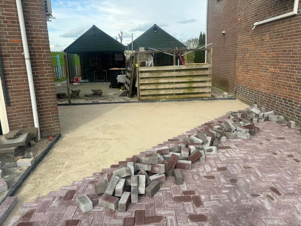 Stratenmaker aangeboden, Tuin en Terras, Tegels en Klinkers, Ophalen of Verzenden, Zo goed als nieuw, Beton, Terrastegels